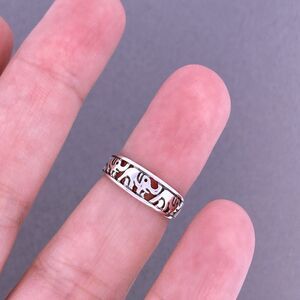 Sterling Silver Toe Ring For Woman, Elephants, Open Adjustable Toe Jewelry, USA